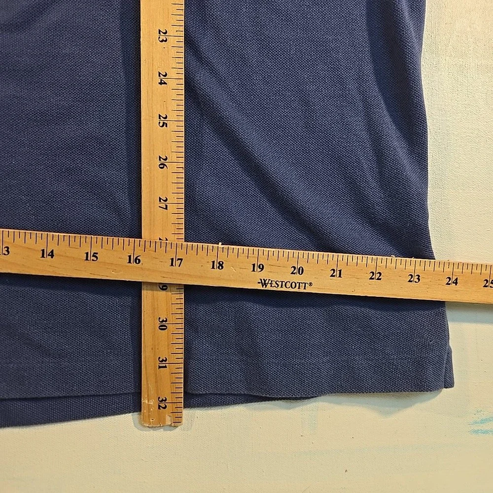 Polo Ralph Lauren Men XL Classic Fit Polo Navy Shirt Colorblock Stripe Short Slv - Picture 6 of 7